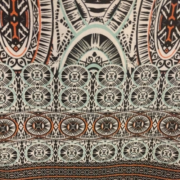 Geometric Pattern Long Sleeve Dress​ - Picture 4 of 4